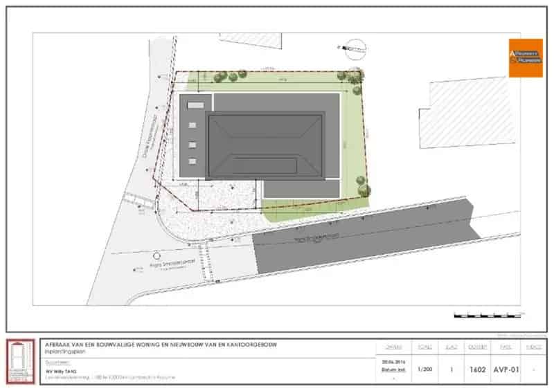 Grond voor kantoor of gemengd gebouw