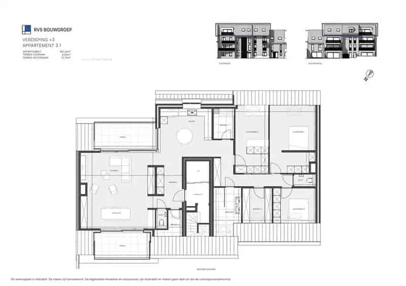Nieuwbouw penthouse te koop in Wetteren