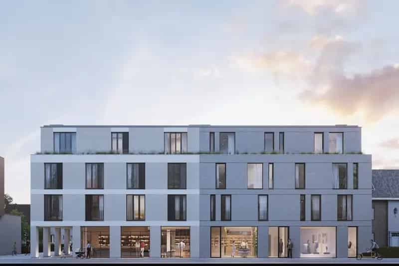 Casco handelsruimtes in exclusief nieuwbouwproject in de dorpskern van Haacht