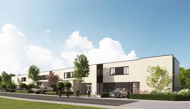 Moderne nieuw te bouwen half open bebouwing