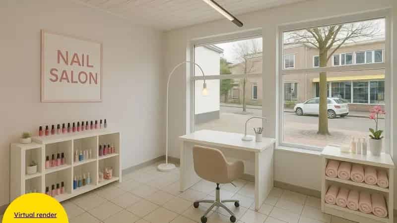 Commerciële handelsruimte/ kantoor / praktijkruimte met garage in het centrum van Lichtervelde!