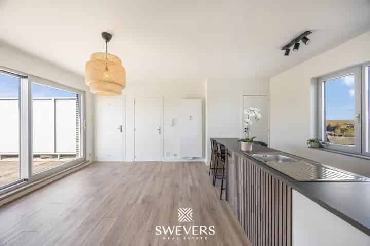 Totaal gerenoveerd 1slpk appartement met riant dakterras te Hasselt