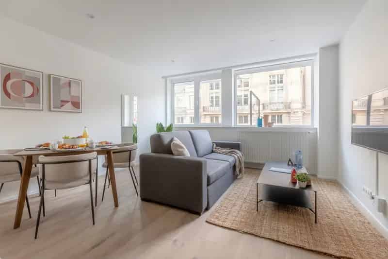 Appartement te huur Brussel Centrum 1 slaapkamer Gemeubileerd