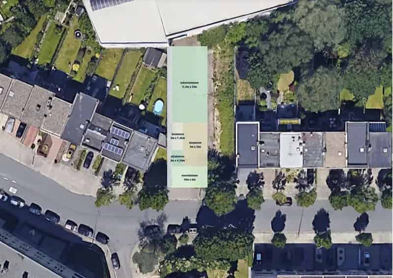 Bouwgrond (454m²) voor halfopenbebouwing in Neerland te Wilrijk