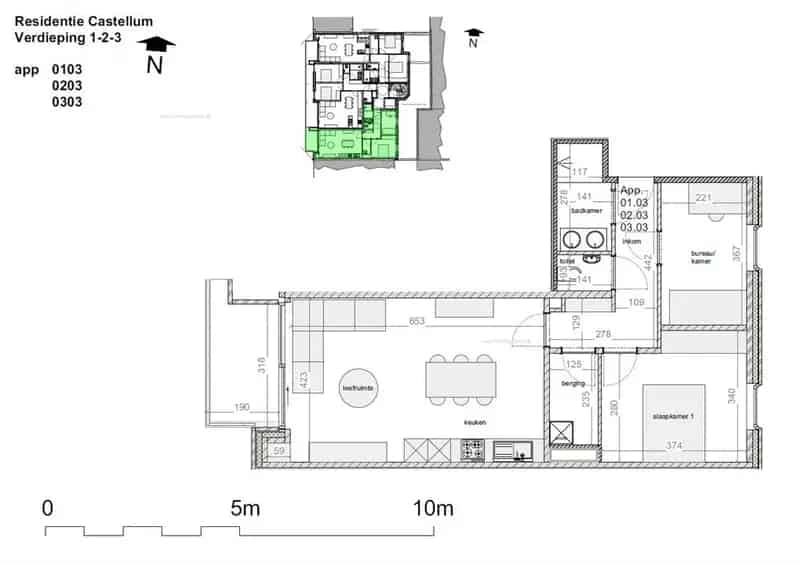 Nieuwbouw appartement te koop in Castellum 0203 De Panne