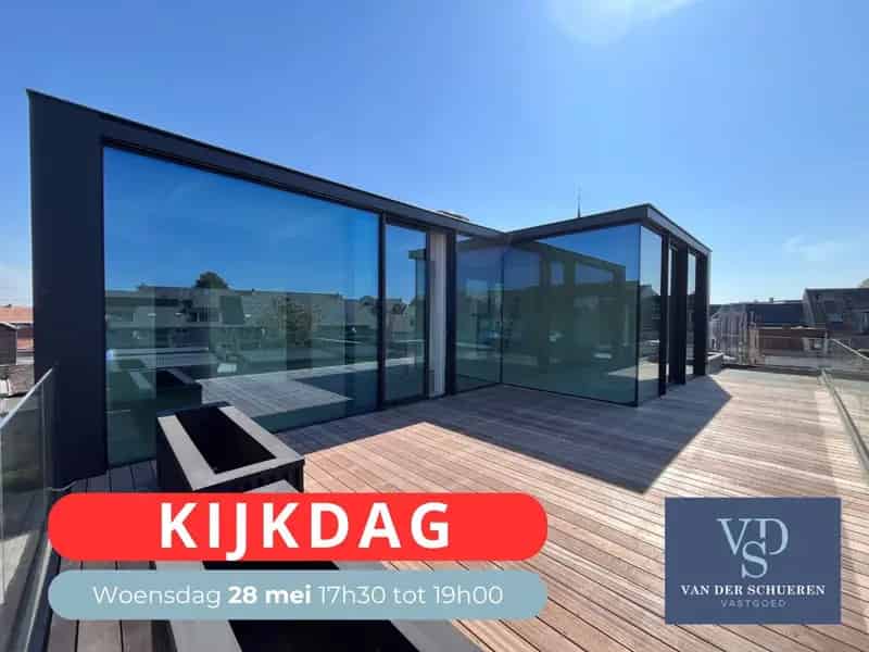 Luxe penthouse in hartje Zingem