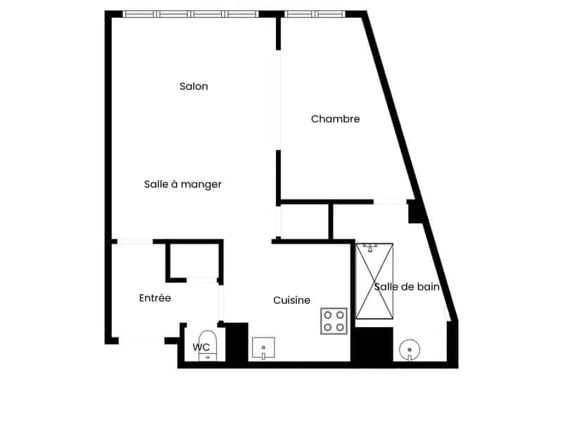 Studio in Ixelles