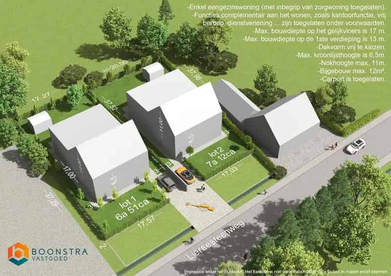 Bouwgrond open bebouwing op perceel van 651 m²