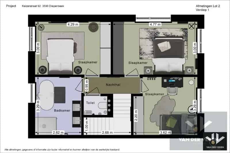 CENTRAAL EN RUSTIG GELEGEN CASCO NIEUWBOUWWONING MET 3 SLPK