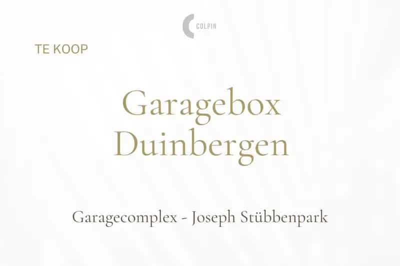Makkelijk inrijdbare garagebox in het J.Stübbenpark te Duinbergen.