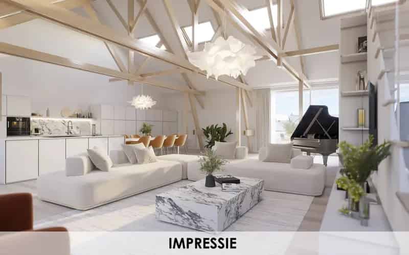 Penthouse van 264m² + terras in een uniek historisch kader