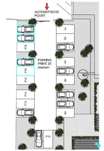 Centraal gelegen parkeerplaatsen in Oostrozebeke
