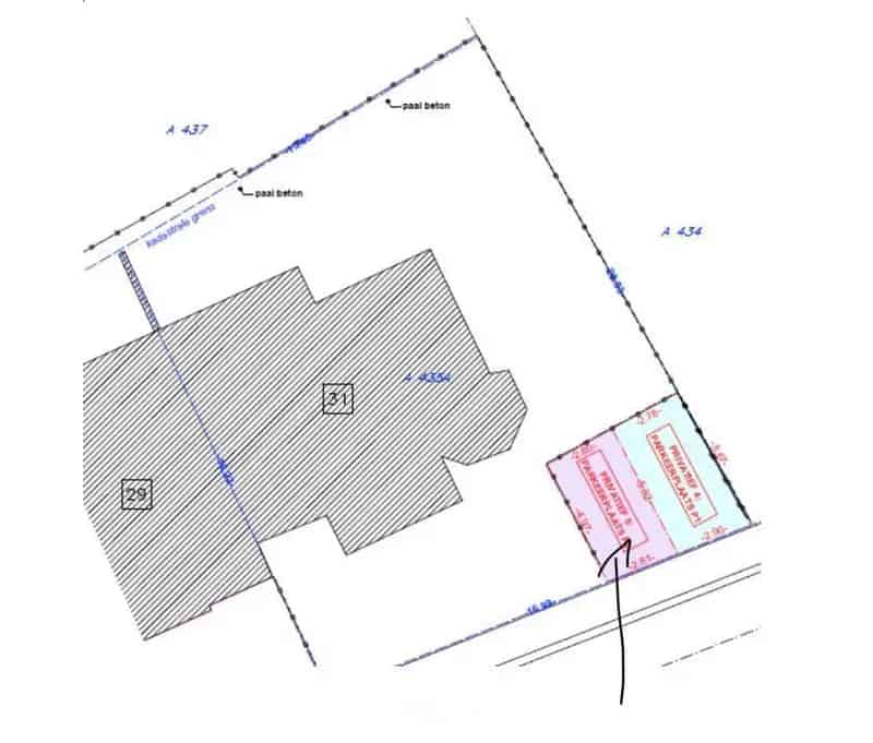 Parkeerplaats dichtbij zee