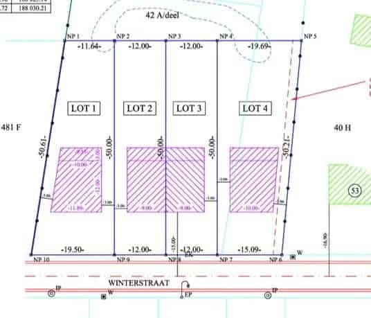 Bouwgrond vrijstaande woning, zuidgericht en zeer rustige ligging met groen boszicht achteraan