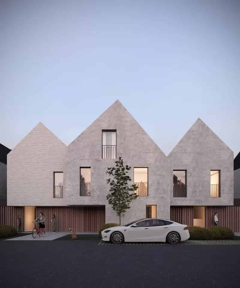 Moderne en knap ontworpen halfopen nieuwbouwwoning te Deerlijk
