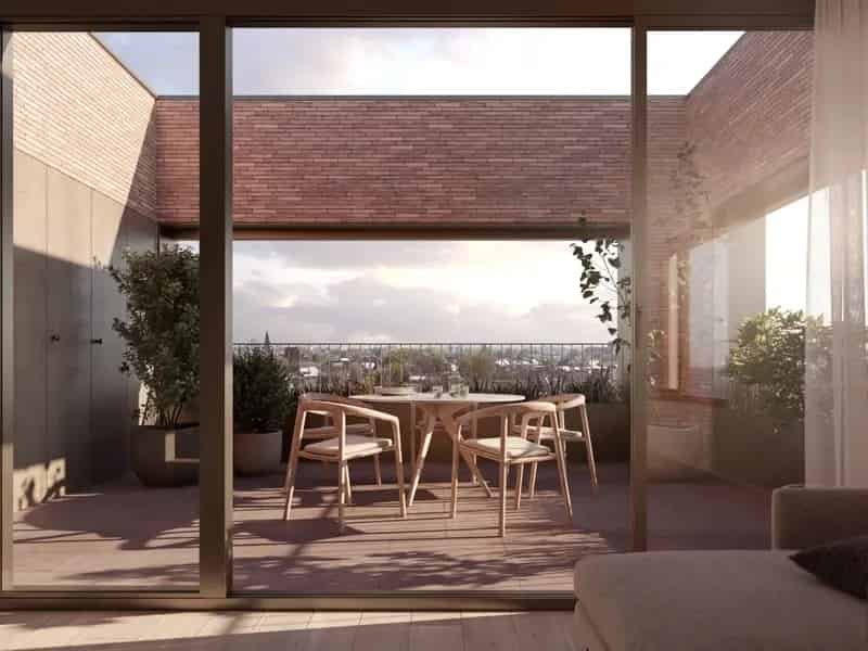 PENTHOUSE met terras, 141 m², 2 slaapkamers - Res. B'HIVE