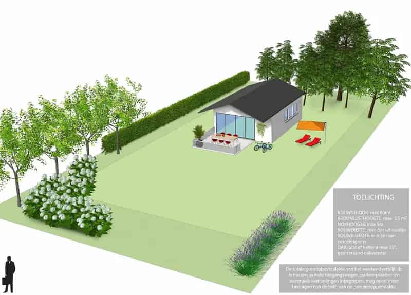 Zeer rustig gelegen grond van 1.163m²!