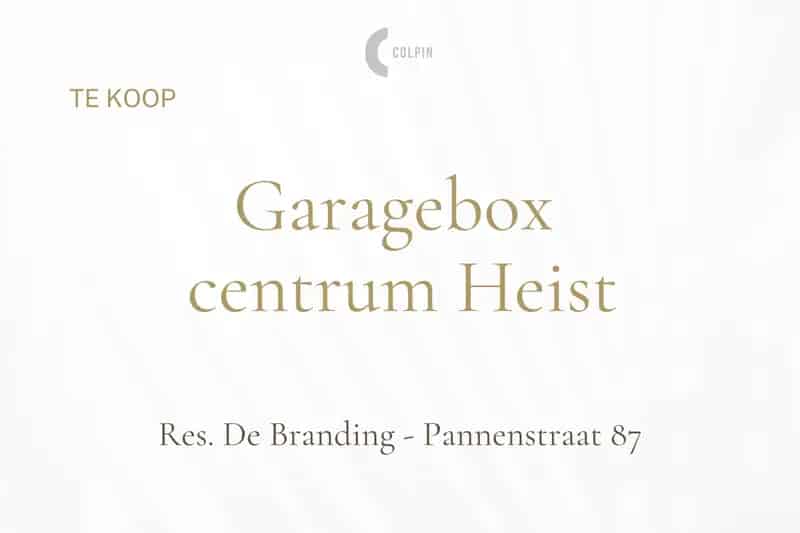 Afgesloten garagebox in garagecomplex op centrale ligging in Heist centrum