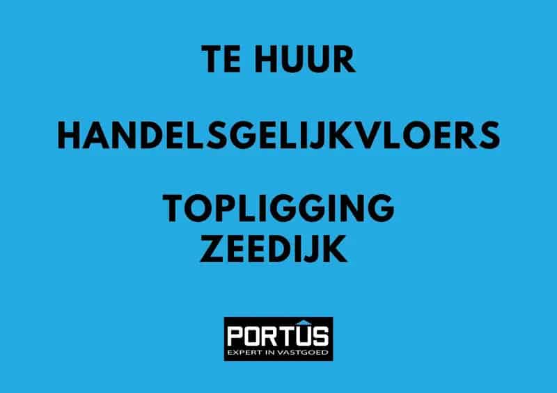 Handelsgelijkvloers te huur Zeedijk Nieuwpoort