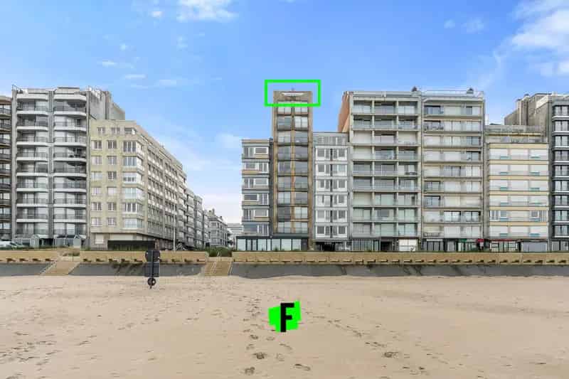 Penthouse appartement 2 slpk met prachtige terrassen op zeedijk Westende-Bad: opbrengsteigendom