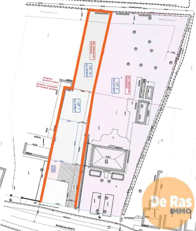 BERLARE - Bouwgrond voor halfopen bebouwing op 9 are 71
