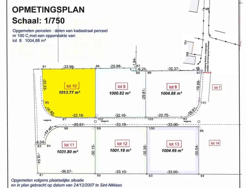 Bouwgrond van 1.014m² - LOT 10