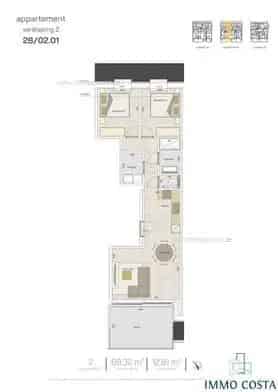 Nieuwbouw appartement te koop in Middelkerke