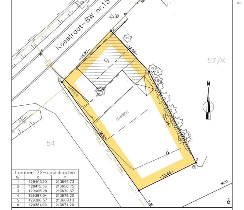 Bouwgrond open bebouwing van 480m² met bouwvergunning