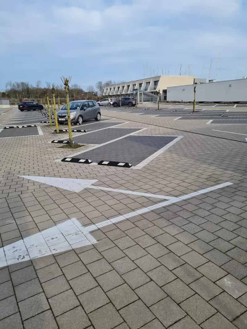 Bovengrondse parking vlakbij de Havengeul.