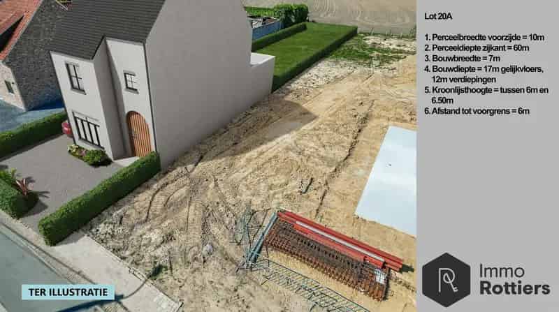 Fantastisch gelegen bouwgrond (6are) voor halfopen bebouwing te Londerzeel