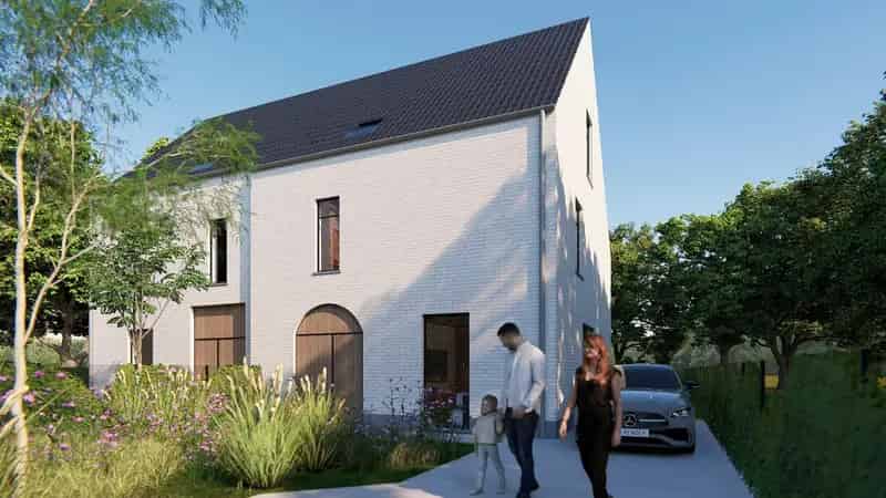 Nieuwbouw met 3 slpkm in het groen te Schriek.