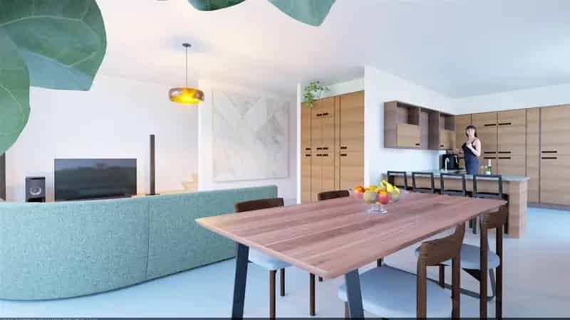 Ruime half open bebouwing, heel wat lichtinval en mooi tuizicht.