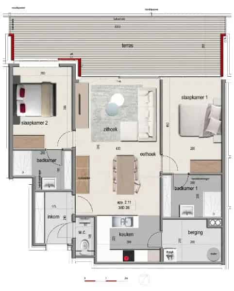 Nieuwbouw appartement te koop in Ieper