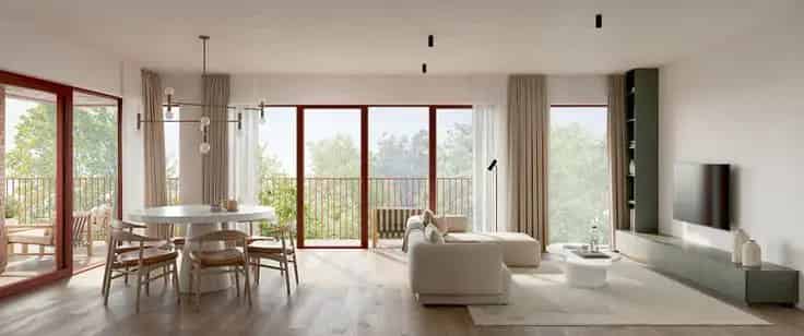 Hoekappartement met ruim terras te koop