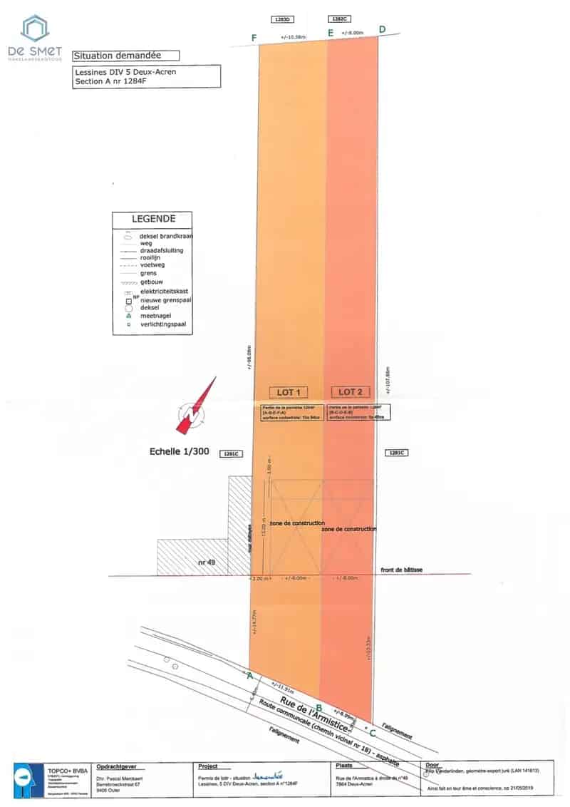 PROJECTBOUWGROND 2HOB OF OB OF APPARTEMENTEN TE KOOP IN DEUX-ACREN