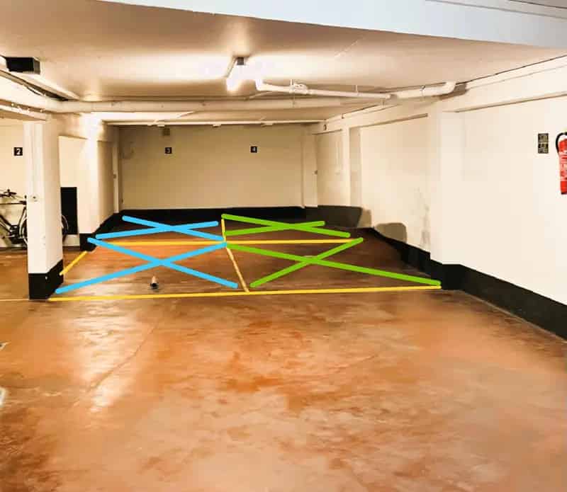 Garage te huur nabij Driehoeksplein en Terasse du Zoute