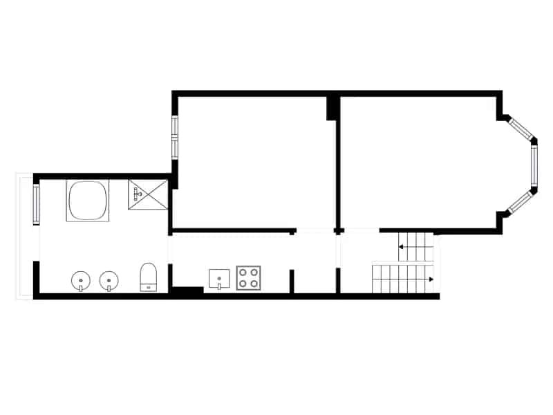 Appartement met één slaapkamer in Jette