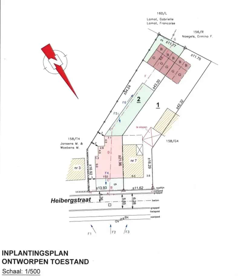 Bouwgrond voor halfopen bebouwing met een gevelbreedte van 11m