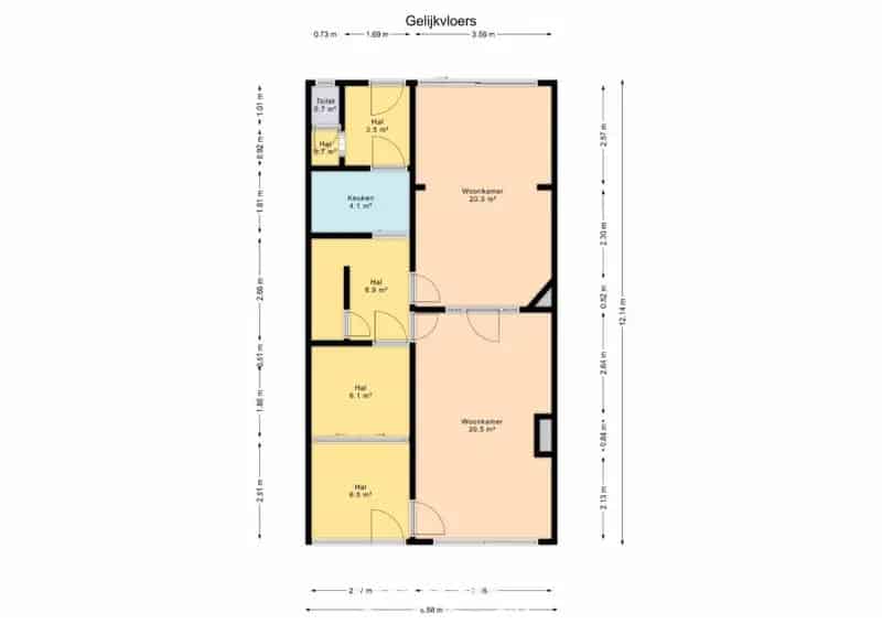 TE RENOVEREN RIJWONING MET TUIN