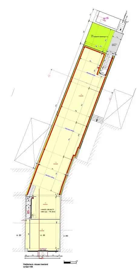 VERNIEUWBOUW WINKELPAND BERGSTRAAT VOORHEEN BOERENSCHUUR