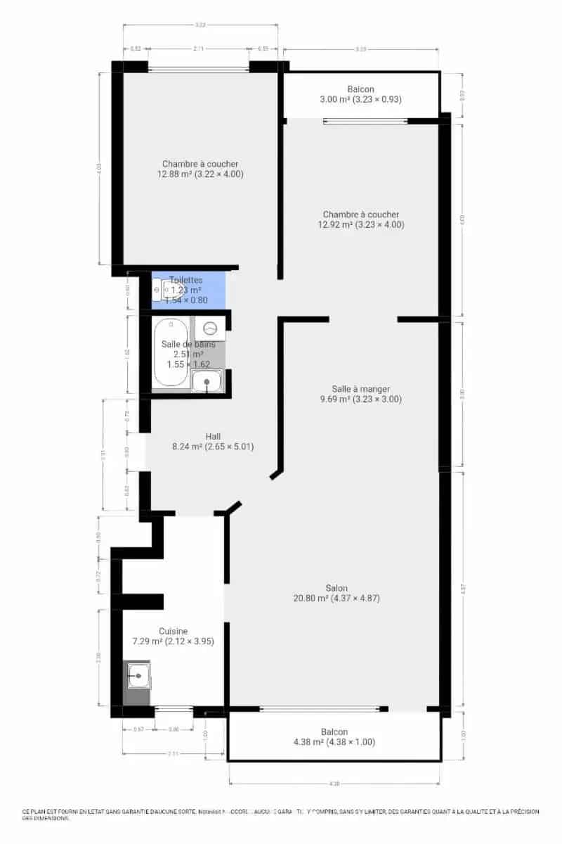 Appartement 2 slaapk. met terrassen - Vrij uitzicht op Ukkel