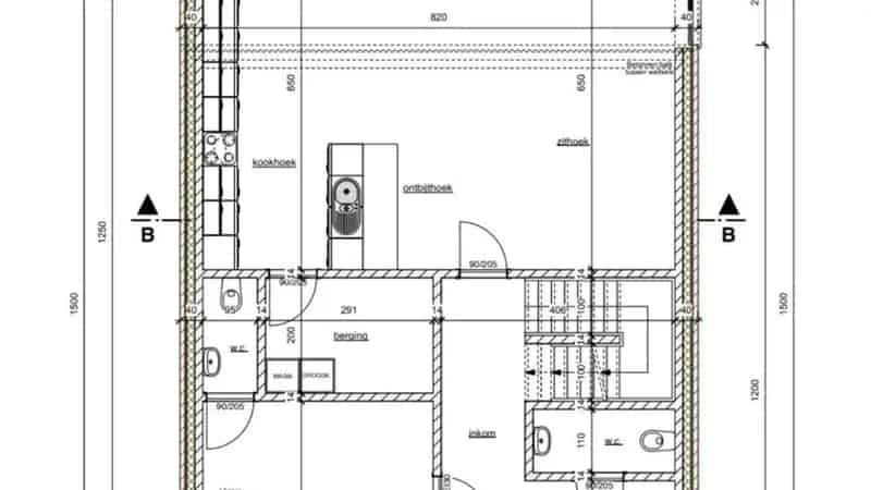Bouwgrond van 728m² voor Open Bebouwing met vergunde plannen