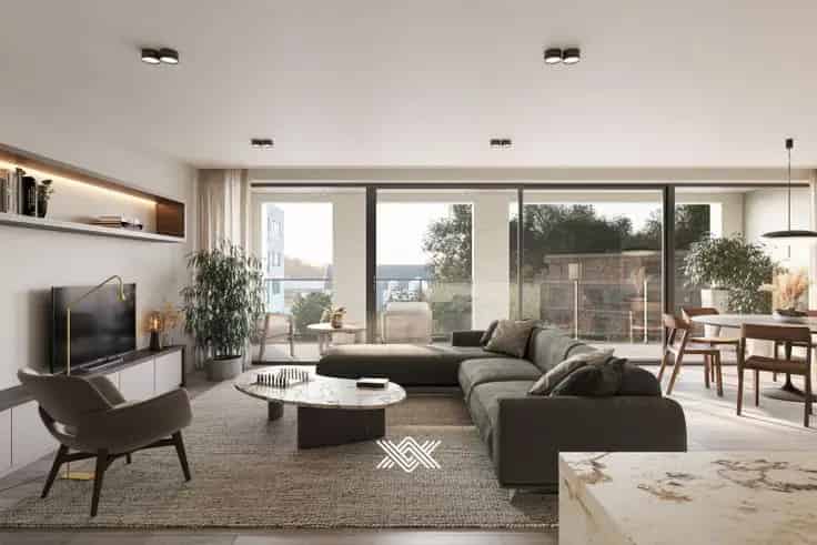 Appartement te koop Wetteren: Gelijkvloers 1 slaapkamer nieuwbouw