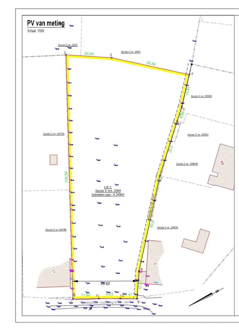 Prachtig, landelijk gelegen perceel bouwgrond van +/- 43a49ca