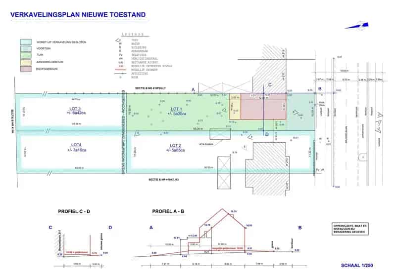Centraal gelegen bouwgrond voor drie-gevel