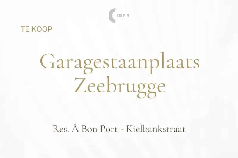 Gemakkelijk toegankelijke garagestaanplaats in een afgesloten garagecomplex te Zeebrugge