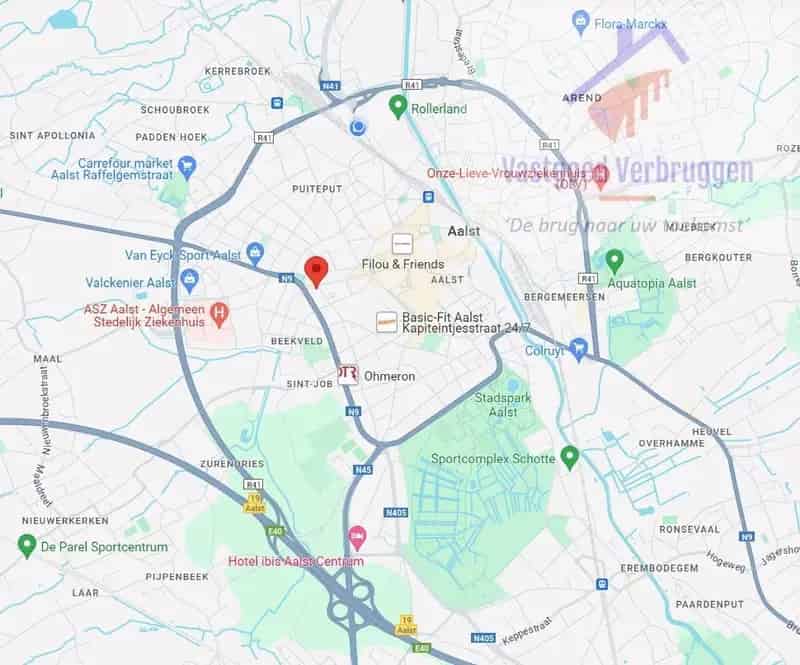 Aoverdekte autostaanplaats in centrum Aalst