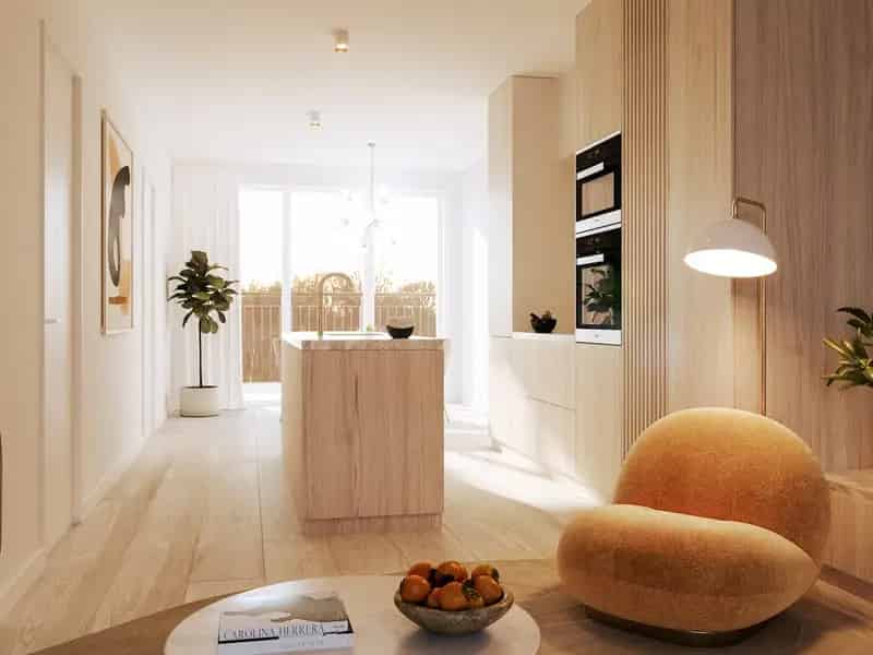 Nieuwbouwappartement 2 slaapkamers Tour Taxis 95m²