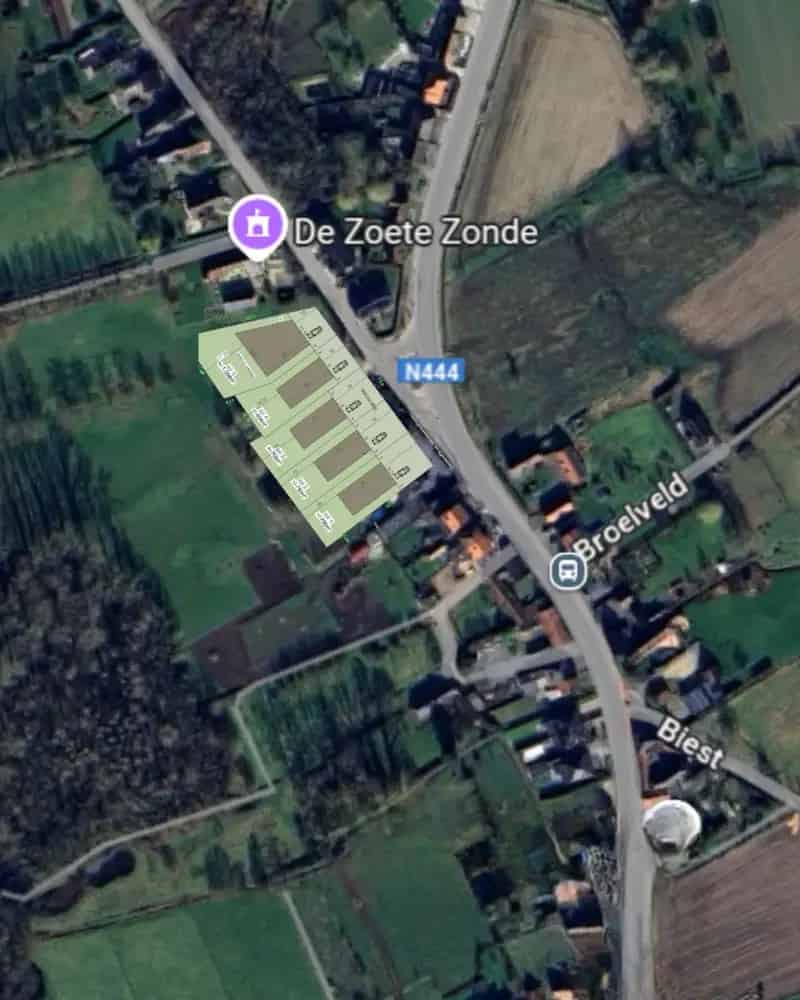 Bouwgronden Merelbeke-Melle: 5 Loten met Boszicht
