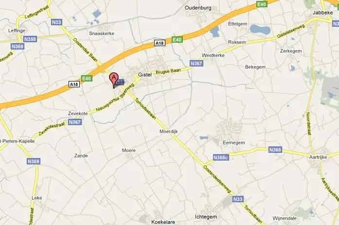 Verhard perceel Industriegrond (4.450m²) te huur op "industriezone" te Gistel